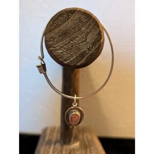 Vintage Brown County Baskets 925 Sterling Basket Clasp Bonnet Charm Bracelet